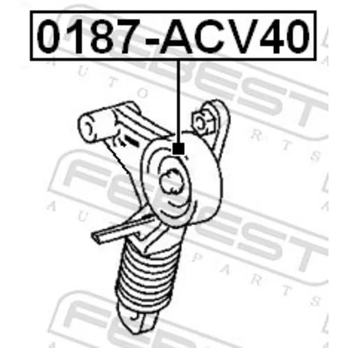 Napínacia kladka rebrovaného klinového remeňa FEBEST 0187-ACV40 - obr. 1