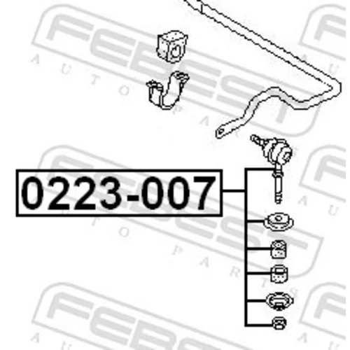 Tyč/Vzpera stabilizátora FEBEST 0223-007 - obr. 1