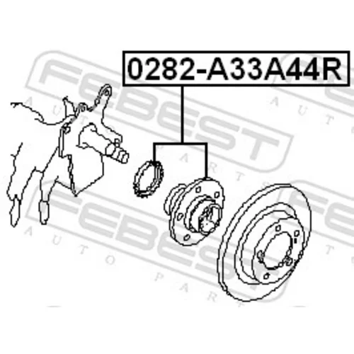 Náboj kolesa FEBEST 0282-A33A44R - obr. 1