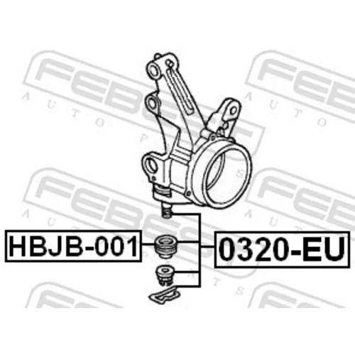 Zvislý/nosný čap FEBEST 0320-EU - obr. 1