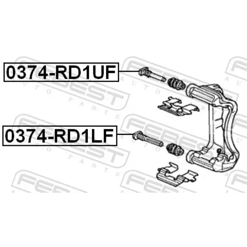 Vodiaci čap brzdového strmeňa 0374-RD1UF /FEBEST/ - obr. 1