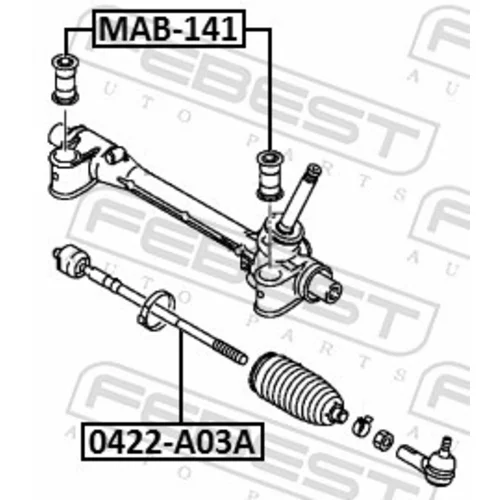 Axiálny čap tiahla riadenia FEBEST 0422-A03A - obr. 1