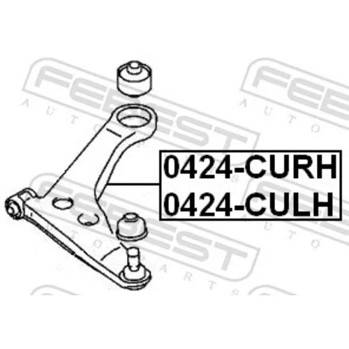 Rameno zavesenia kolies FEBEST 0424-CURH - obr. 1