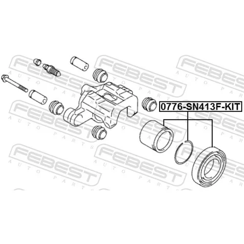 Opravná sada brzdového strmeňa FEBEST 0776-SN413F-KIT - obr. 1