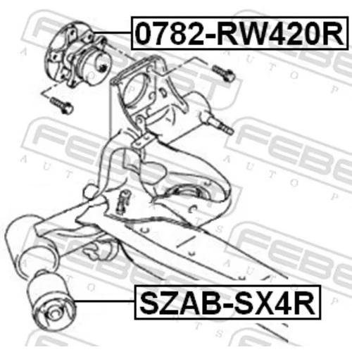 Náboj kolesa FEBEST 0782-RW420R - obr. 1