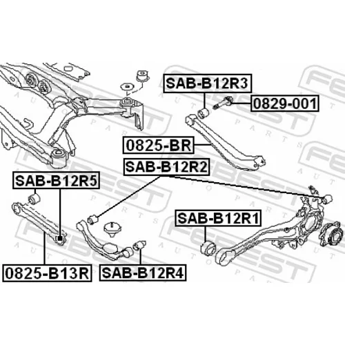 Rameno zavesenia kolies FEBEST 0825-B13R - obr. 1