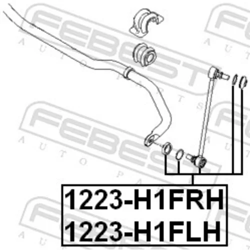 Tyč/Vzpera stabilizátora FEBEST 1223-H1FRH - obr. 1