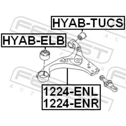 Rameno zavesenia kolies FEBEST 1224-ENL - obr. 1