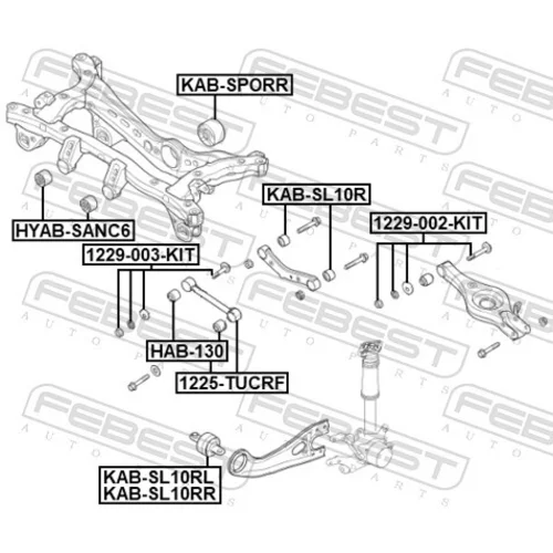 Rameno zavesenia kolies FEBEST 1225-TUCRF - obr. 1