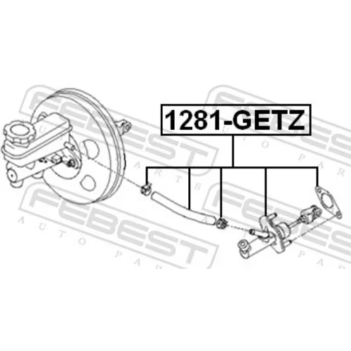 Hlavný spojkový valec FEBEST 1281-GETZ - obr. 1