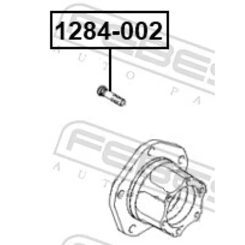 Čap kolesa 1284-002 /FEBEST/ - obr. 1