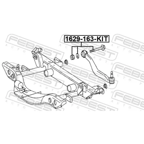 Skrutka pre nastavenie odklonu kolesa FEBEST 1629-163-KIT - obr. 1