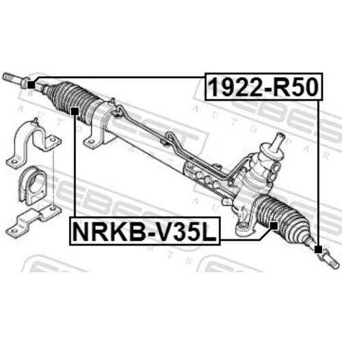 Axiálny čap tiahla riadenia FEBEST 1922-R50 - obr. 1