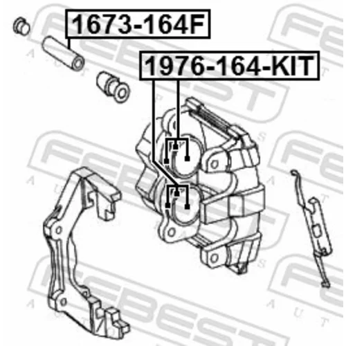 Opravná sada brzdového strmeňa FEBEST 1976-164F-KIT - obr. 1