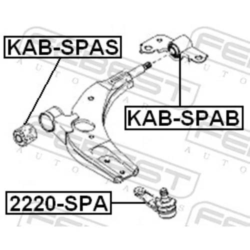 Zvislý/nosný čap FEBEST 2220-SPA - obr. 1