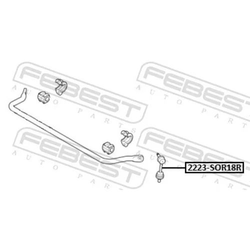 Tyč/Vzpera stabilizátora FEBEST 2223-SOR18R - obr. 1