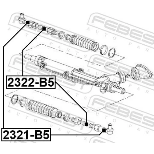 Hlava/čap spojovacej tyče riadenia 2321-B5 /FEBEST/ - obr. 1