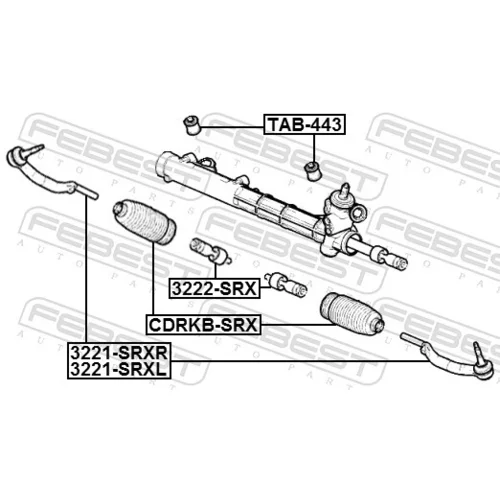 Axiálny čap tiahla riadenia 3222-SRX /FEBEST/ - obr. 1