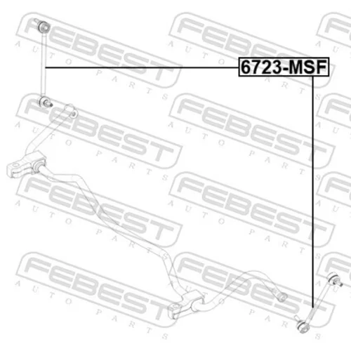 Tyč/Vzpera stabilizátora FEBEST 6723-MSF - obr. 1