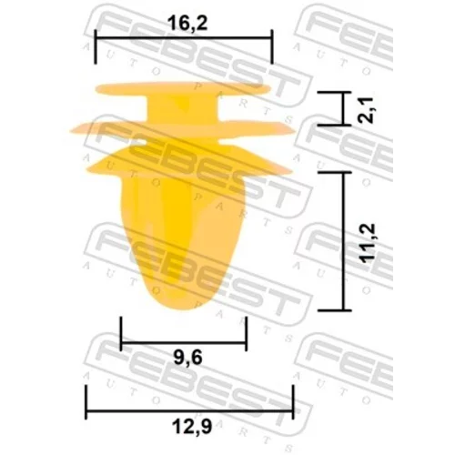 Príchytka ozdobnej/ochran. lišty FEBEST 88570-229 - obr. 1