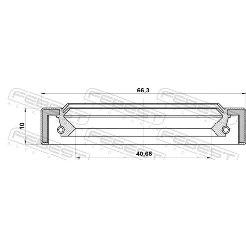 Radiálny tesniaci krúžok hnacieho hriadeľa FEBEST 95IAS-42661010X - obr. 1