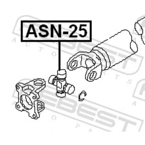 Kĺb pozdĺžneho hriadeľa FEBEST ASN-25 - obr. 1