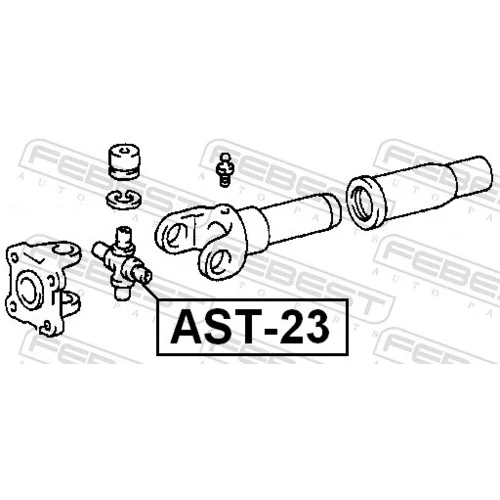 Kĺb pozdĺžneho hriadeľa FEBEST AST-23 - obr. 1