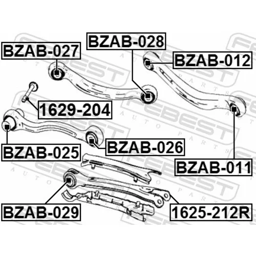 Uloženie riadenia FEBEST BZAB-026 - obr. 1