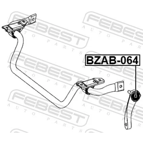 Uloženie vzpery nápravy FEBEST BZAB-064 - obr. 1
