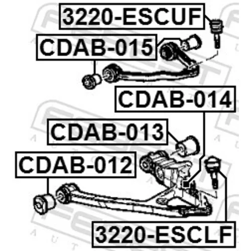 Uloženie riadenia FEBEST CDAB-014 - obr. 1