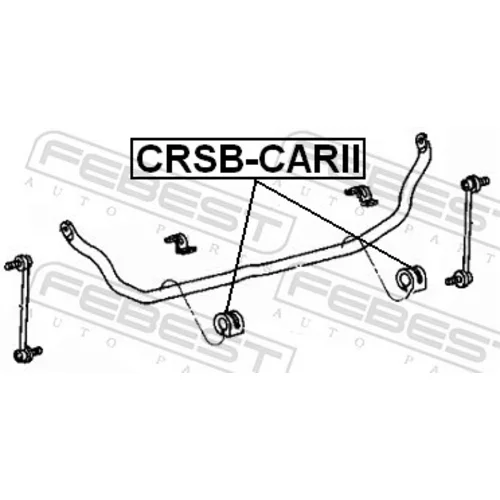 Uloženie priečneho stabilizátora FEBEST CRSB-CARII - obr. 1