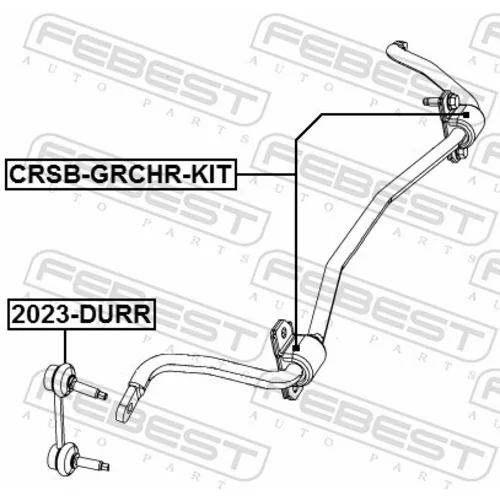 Opravná sada uloženia stabilizátora FEBEST CRSB-GRCHR-KIT - obr. 1