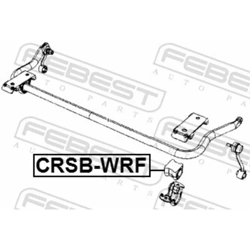 Uloženie priečneho stabilizátora FEBEST CRSB-WRF - obr. 1