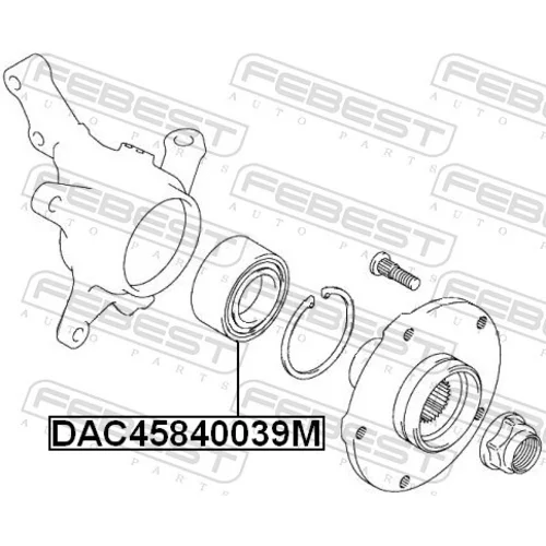 Ložisko kolesa FEBEST DAC45840039M - obr. 1