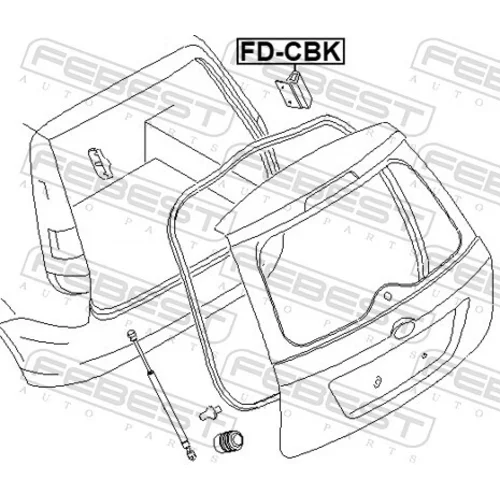 Nárazník FEBEST FD-CBK - obr. 1