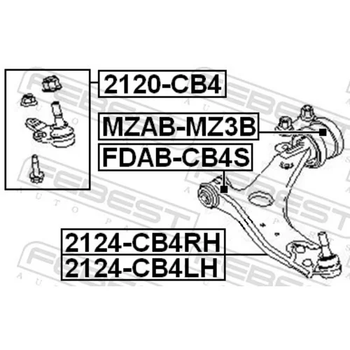 Uloženie riadenia FDAB-CB4S /FEBEST/ - obr. 1