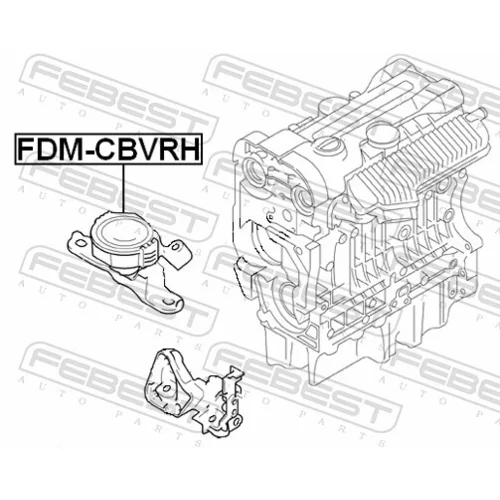 Uloženie motora FEBEST FDM-CBVRH - obr. 1