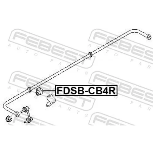 Uloženie priečneho stabilizátora FEBEST FDSB-CB4R - obr. 1