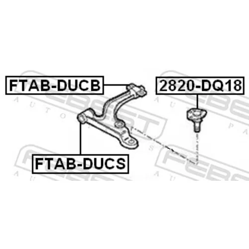 Uloženie riadenia FEBEST FTAB-DUCS - obr. 1