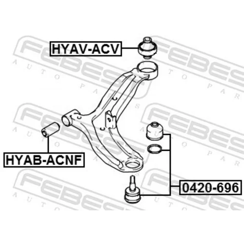 Uloženie riadenia FEBEST HYAB-ACNF - obr. 1