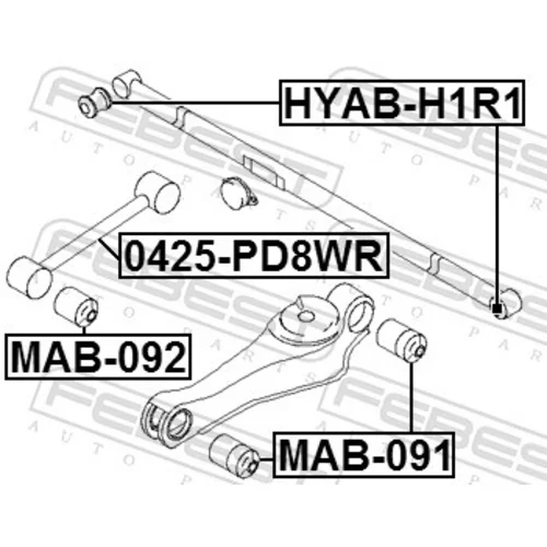 Uloženie riadenia FEBEST HYAB-H1R1 - obr. 1