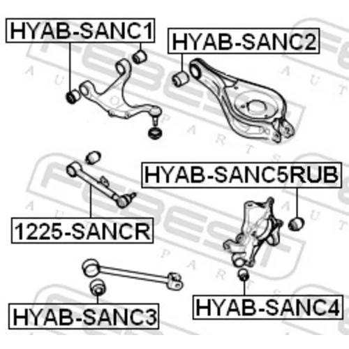 Uloženie riadenia FEBEST HYAB-SANC5RUB - obr. 1