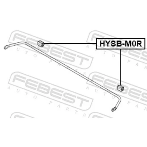 Uloženie priečneho stabilizátora FEBEST HYSB-M0R - obr. 1