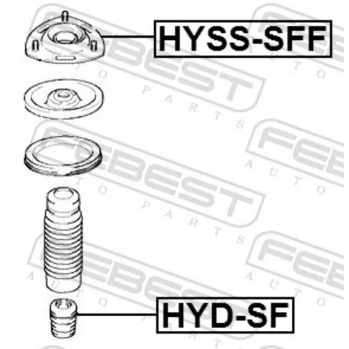 Ložisko pružnej vzpery FEBEST HYSS-SFF - obr. 1