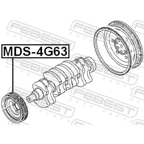 Remenica kľukového hriadeľa MDS-4G63 /FEBEST/ - obr. 1