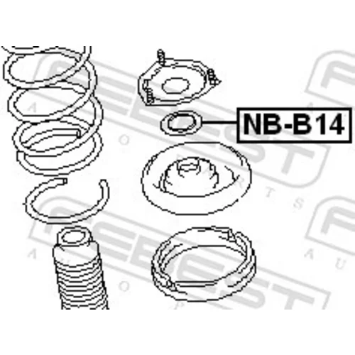 Valivé ložisko uloženia tlmiča FEBEST NB-B14 - obr. 1