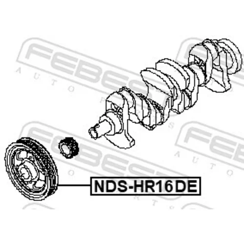 Remenica kľukového hriadeľa FEBEST NDS-HR16DE - obr. 1