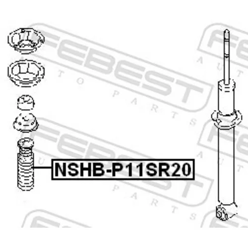 Ochranný kryt/manžeta tlmiča pérovania FEBEST NSHB-P11SR20 - obr. 1