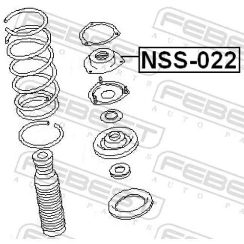 Ložisko pružnej vzpery FEBEST NSS-022 - obr. 1