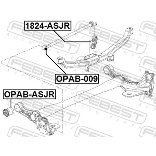 Uloženie riadenia FEBEST OPAB-009 - obr. 1